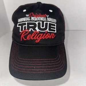 True Religion Black Cap‎ The Original Buddha One Size (NWT)